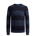 JACK & JONES PLUS Strik Trøje - Denim Blue