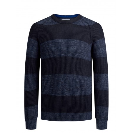 JACK & JONES PLUS Strik Trøje - Denim Blue