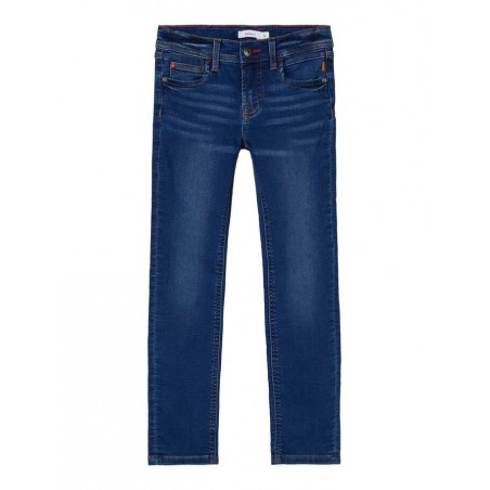 NAME IT Kids Theo Sweat Denim Buks - Dark Blue Denim