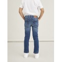 NAME IT Kids Theo Sweat Denim Buks - Dark Blue Denim