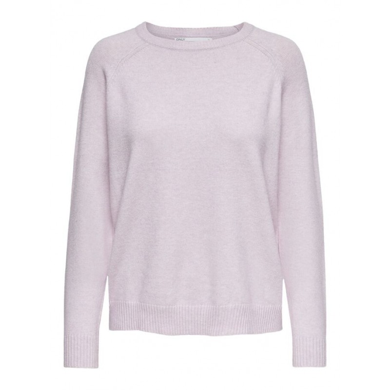 ONLY Lesly Kings L/S Strik Pullover - Orchid Petal