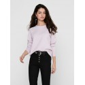 ONLY Lesly Kings L/S Strik Pullover - Orchid Petal