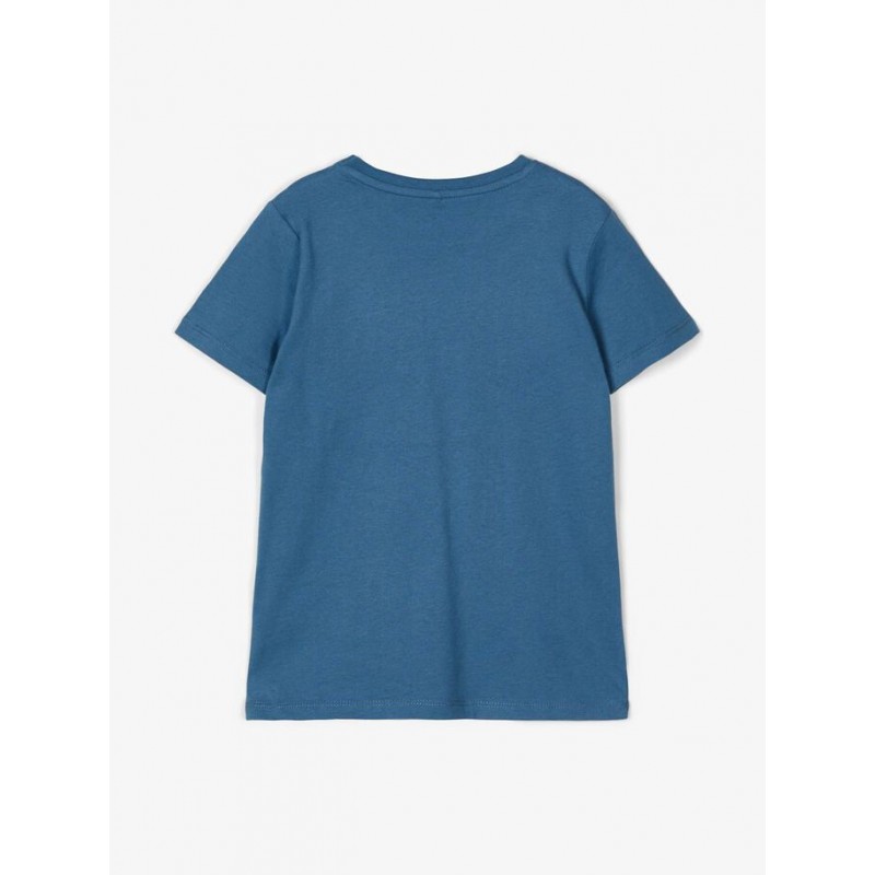 NAME IT Kids Tano kortærmet bomulds t-shirt - Real Teal