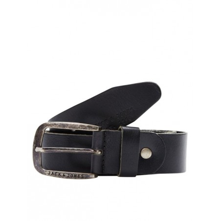 JACK & JONES Paul Læder Bælte - Sort