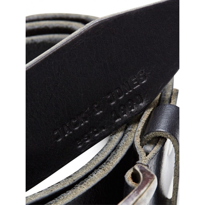 JACK & JONES Paul Læder Bælte - Sort