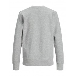 JACK & JONES JR BASIC SWEATSHIRT - LIGHT GREY