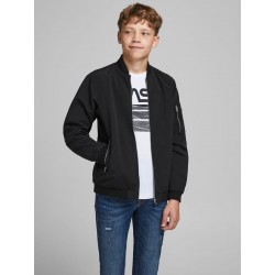 JACK & JONES JR Rush Bomber Jakke - Sort