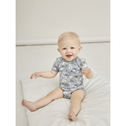 NAME IT Baby/Mini kortærmet bodystocking  3-Pak - Pale Mauve