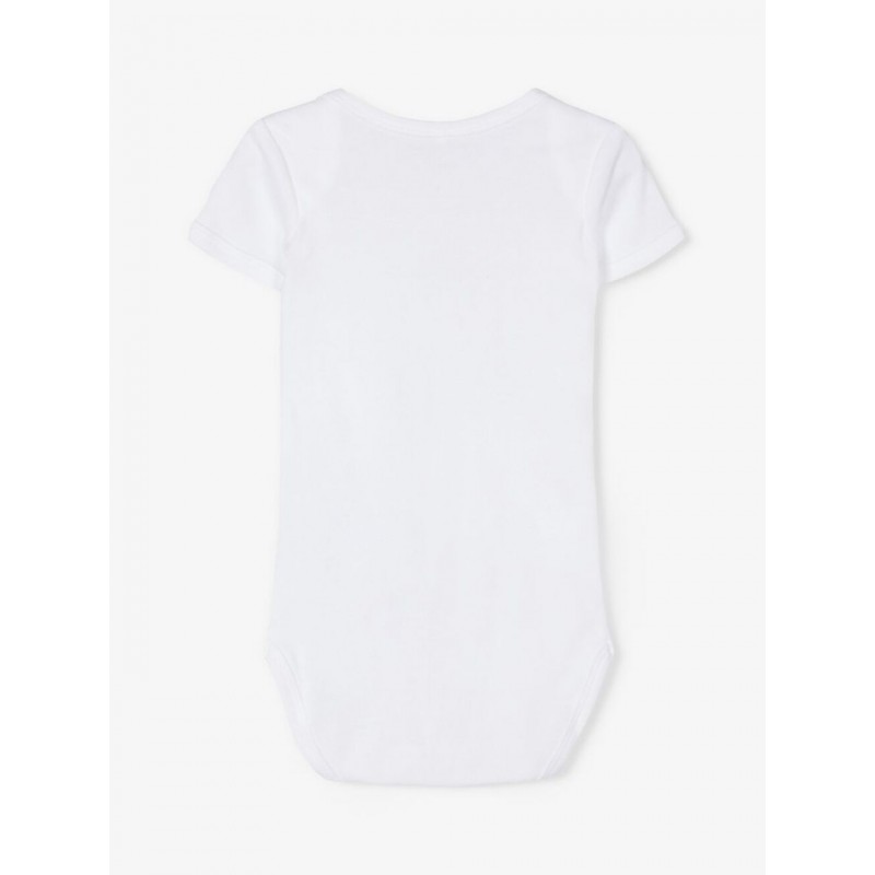 NAME IT Baby/Mini kortærmet bodystocking  3-Pak - Pale Mauve