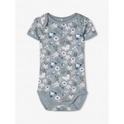 NAME IT Baby/Mini kortærmet bodystocking  3-Pak - Pale Mauve