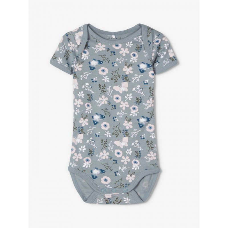 NAME IT Baby/Mini kortærmet bodystocking  3-Pak - Pale Mauve