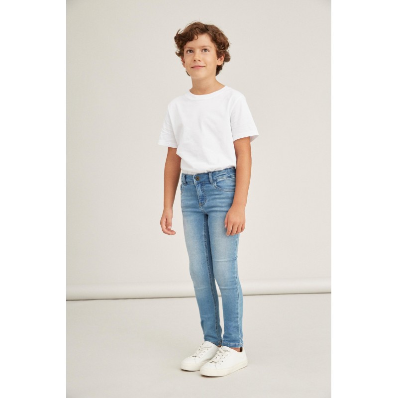 NAME IT Kids Pete Tobos Sweatdenim - Medium Blue Denim