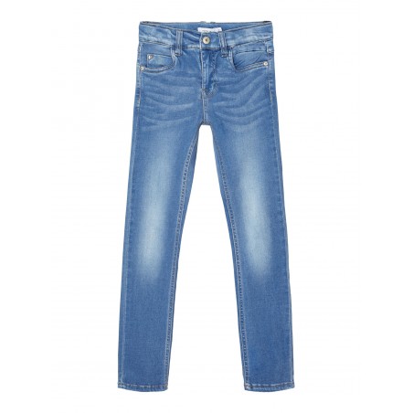 NAME IT KIDS THEO TAGS PANTS - Medium Blue Denim