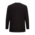JACK & JONES PLUS BOND L/S GRANDDAD PS- BLACK