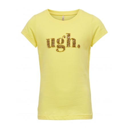 KIDS ONLY Julia Fit S/S "UGH" T-shirt - Pineapple Slice