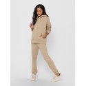 ONLY FEEL LIFE L/S SWEATHOOD - HUMUS