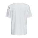 ONLY ONLY LIFE S/S TOP - WHITE