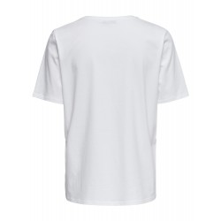 ONLY ONLY LIFE S/S TOP - WHITE