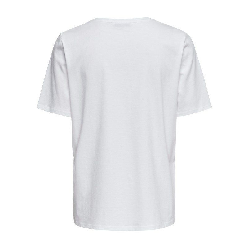ONLY ONLY LIFE S/S TOP - WHITE