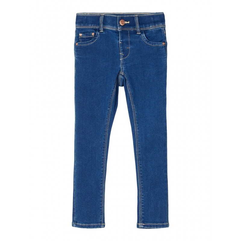 NAME IT MINI POLLY DENIM PANTS - Medium Blue Denim