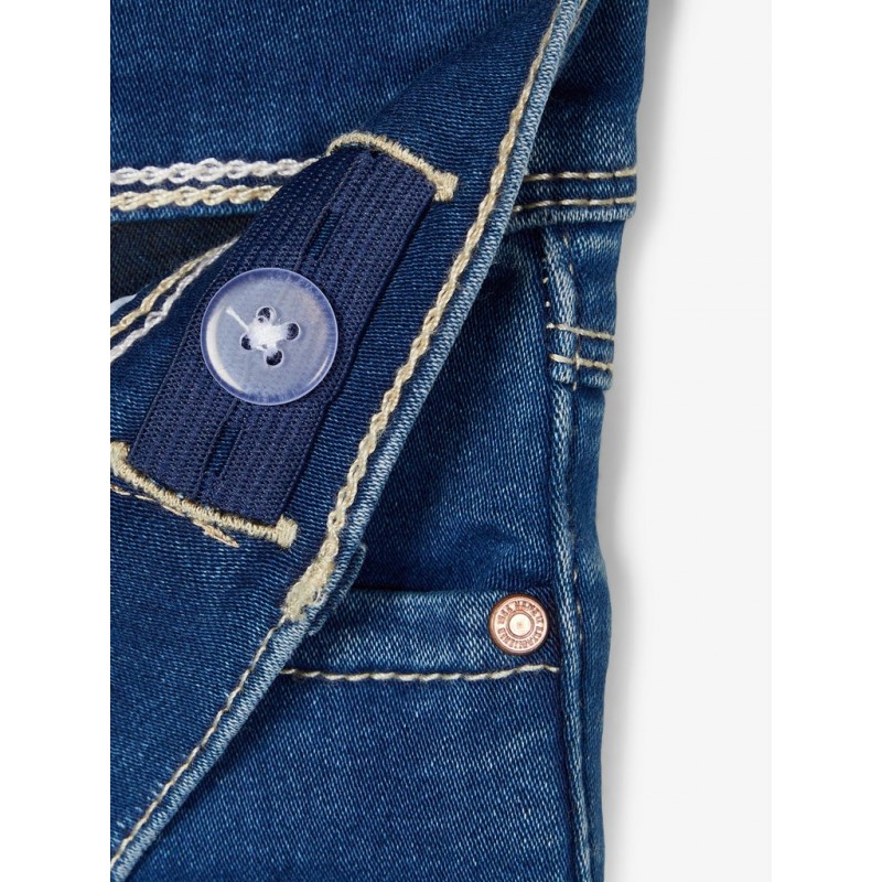 NAME IT MINI POLLY DENIM PANTS - Medium Blue Denim