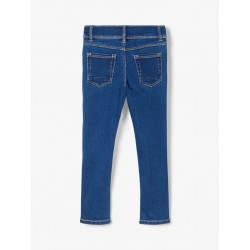 NAME IT MINI POLLY DENIM PANTS - Medium Blue Denim