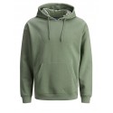 JACK & JONES PLUS BRINK HOODIE - SEA SPRAY