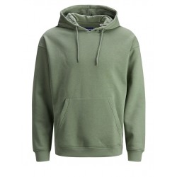 JACK & JONES PLUS BRINK HOODIE - SEA SPRAY