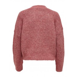 ONLY ZOEY L/S CARDIGAN - RED OCHRE