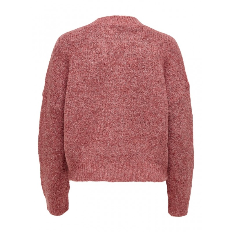 ONLY ZOEY L/S CARDIGAN - RED OCHRE