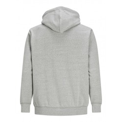 JACK & JONES PLUS Tons Hoodie - Light Grey Melange