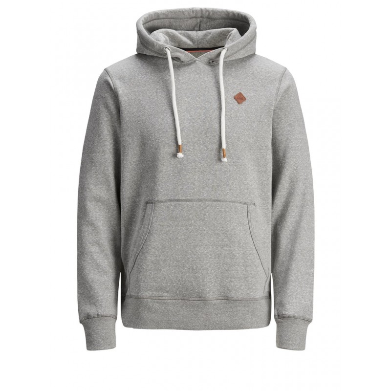 JACK & JONES PLUS Tons Hoodie - Light Grey Melange