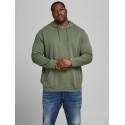 JACK & JONES PLUS BRINK HOODIE - SEA SPRAY
