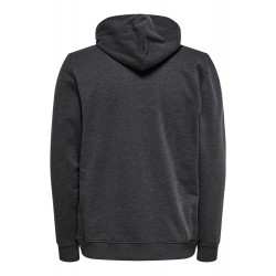 ONLY & SONS WINSTON SWEAT HOODIE - BLACK MEL.