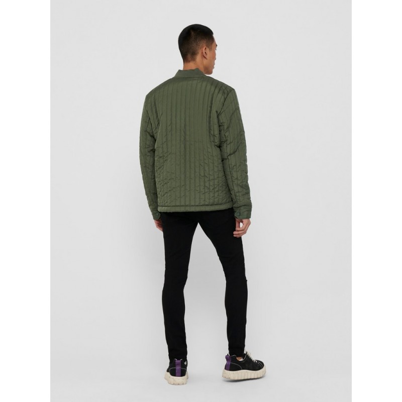 ONLY & SONS VINCENT LIFE QUILTED Jakke - Olive Night