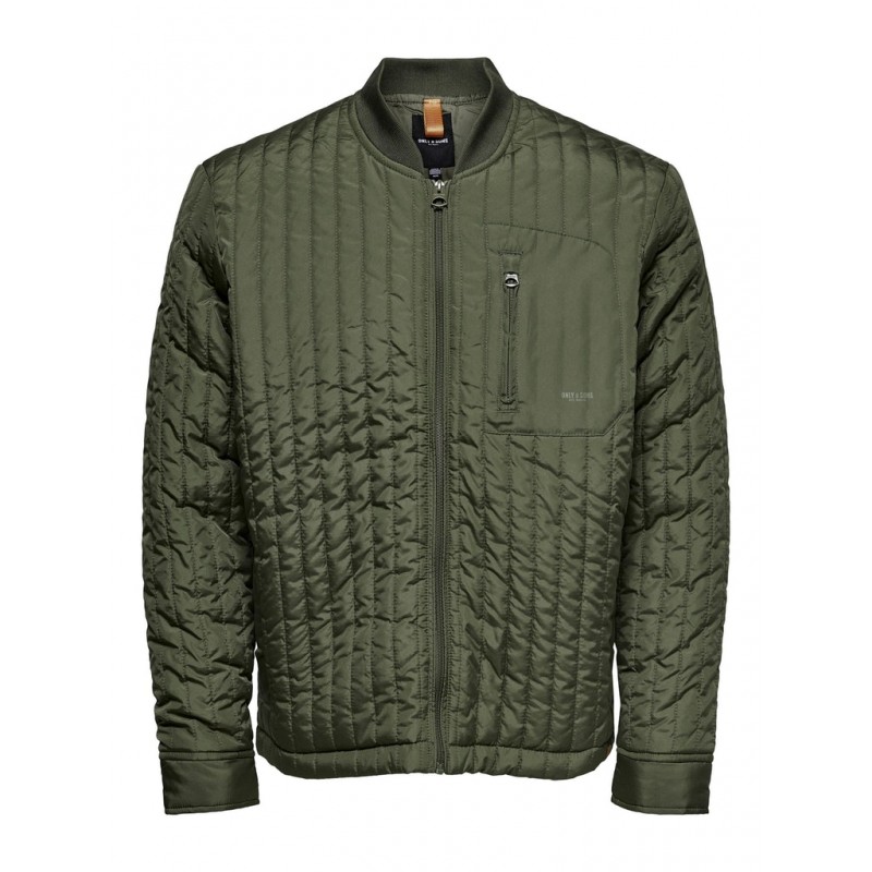 ONLY & SONS VINCENT LIFE QUILTED Jakke - Olive Night