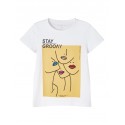 NAME IT Kids Banin kortærmet T-shirt - Bright White
