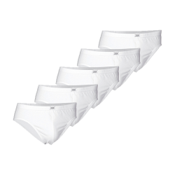 JBS 5-Pack Mini Trusser Økologisk Bomuld  - Hvid