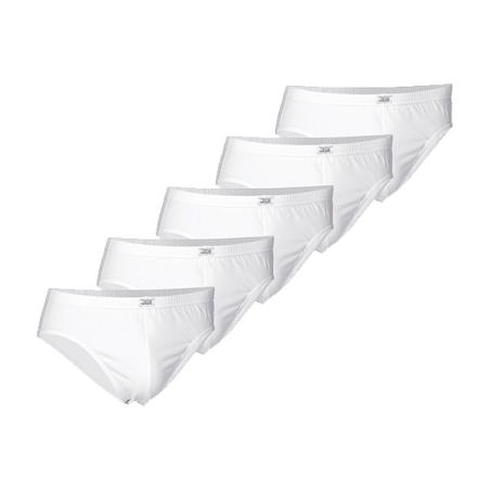 JBS 5-Pack Mini Trusser Økologisk Bomuld  - Hvid