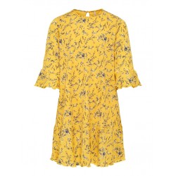 KIDS ONLY Pella 3/4 Frill Kjole - Spicy Mustard