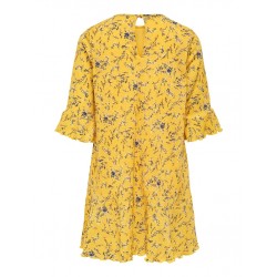 KIDS ONLY Pella 3/4 Frill Kjole - Spicy Mustard