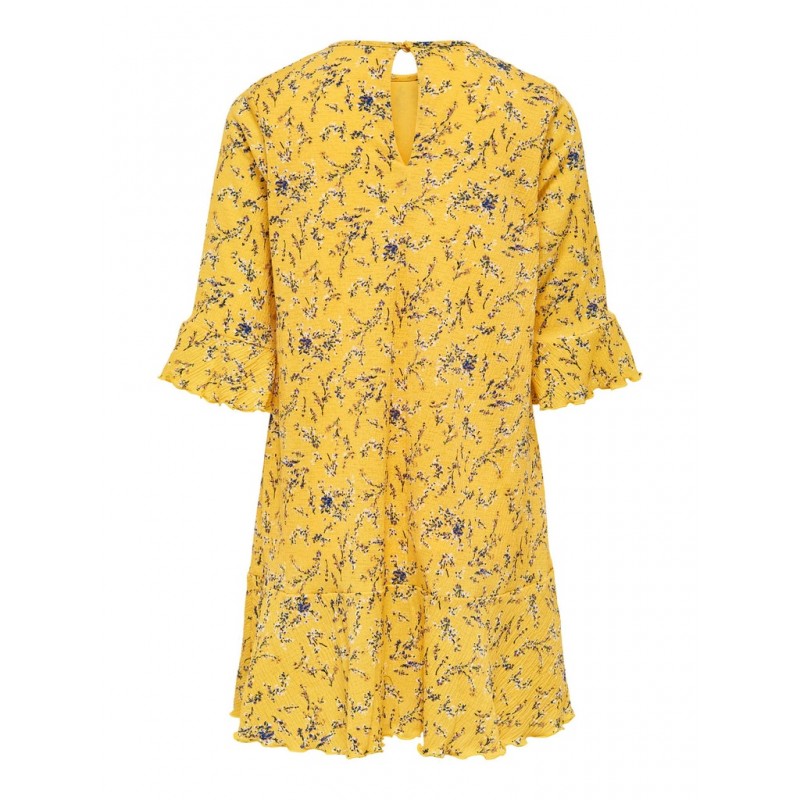 KIDS ONLY Pella 3/4 Frill Kjole - Spicy Mustard