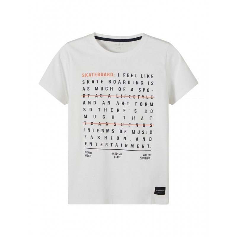 NAME IT Kids Dahir Kortærmet T-shirt - Bright White