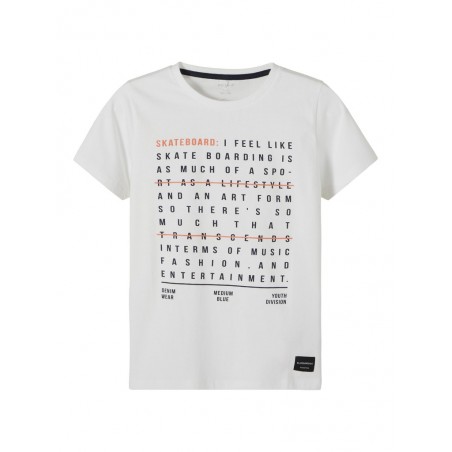 NAME IT Kids Dahir Kortærmet T-shirt - Bright White