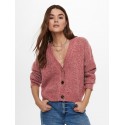 ONLY ZOEY L/S CARDIGAN - RED OCHRE