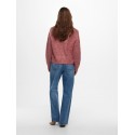 ONLY ZOEY L/S CARDIGAN - RED OCHRE