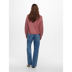 ONLY ZOEY L/S CARDIGAN - RED OCHRE