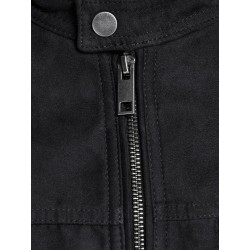 KØB JACK & JONES ROCKY BIKER JAKKE | Online Thebestbuy.dk | Jet Black
