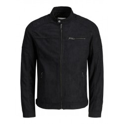 KØB JACK & JONES ROCKY BIKER JAKKE | Online Thebestbuy.dk | Jet Black