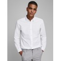JACK & JONES L/S Hør Skjorte - Hvid